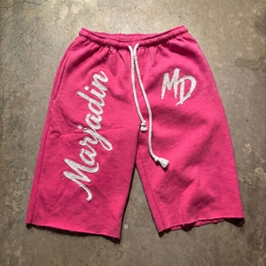 Custom Gray Embroidered Men's <b>Sweatpants</b> Jogger <b>Shorts</b> Cotton Fleece Wholesale OEM Logo Casual Sportswear Track Pants - Product Image 5