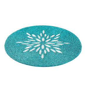 Set de table floral en perles de verre faites à la main pour la salle à manger, les mariages, les fêtes, la cuisine et la décoration intérieure - Product Image 2