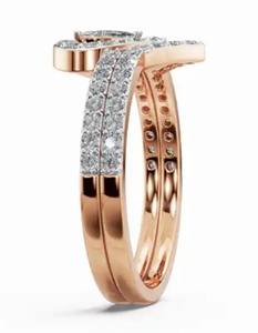 เครื่องประดับเพชร 0.909 กะรัต 56 เม็ด ทองคำแท้ 9k 14k 18k สีเหลือง สีโรสโกลด์ สีขาว ประดับอัญมณีแท้ เครื่องประดับชั้นดี ของขวัญสุดหรูสำหรับเธอ - Product Image 5