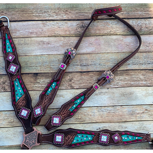 Juego de Equipo Ecuestre Occidental de Alta Calidad, Silla de Montar, Collarín, Riendas de Cuero Duradero - Equipo Ecuestre Completo para Propietarios de Caballos - Product Image 1