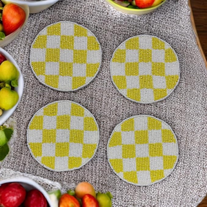 Posavasos Moderno y Elegante con Bordado de Cuentas para Decoración de Comedor, Cuentas de Alta Calidad, Ecológico y Personalizable - Product Image 2