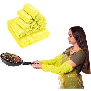 Disposable 18\" Waterproof Protective PE Sleeves 1 Mil <b>Arm</b> <b>Covers</b> Oversleeves Protector - Product Image 1