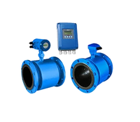 Medidor de Flujo Electromagnético en Línea con Pantalla LCD, Funciona con Batería, Medición de Líquidos OEM, Precisión +/-0.05%, Caudal de 0.01-10m/s, Material de Carbono
