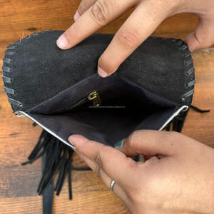 Hot Selling Luxury Ladies Cowhide Buckle <b>Purse</b> Genuine <b>Leather</b> Designer Multifunctional Crossbody Fringe Bag Fashionable Handbag - Product Image 6