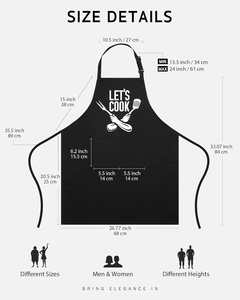 SELF INDUSTRY Tablier de cuisine personnalisé sans manches en toile de coton respirante avec détection d'aiguilles pour restaurant, café, barbecue - Product Image 5