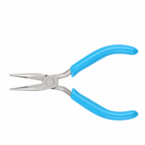 Pince à bec conique en acier inoxydable, poignée bleue, pour la fabrication de bijoux, outils artisanaux de bricolage - Product Image 5