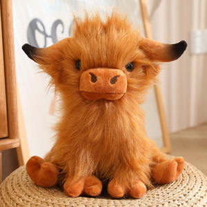Peluche de Animal Ultra Suave, Compañero Reconfortante, Juguete de Peluche Realista de 27 cm, Yak Sentado - Product Image 2