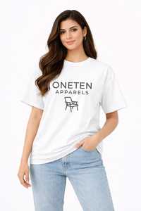 เสื้อยืดผู้หญิงฤดูร้อน ONE TEN Apparels สีกรมท่า ผ้าฝ้ายนุ่ม สวมใส่สบาย แขนสั้น ระบายอากาศได้ดี คุณภาพสูง ปรับแต่งได้ แฟชั่น - Product Image 5