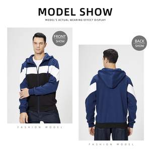 Sweat-shirts à capuche pour hommes OEM, style streetwear, personnalisables, oversize, unis, en gros, pour l'hiver, pull-overs à capuche tendance pour hommes - Product Image 6