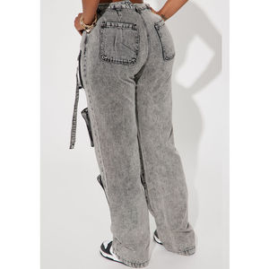 Pantalon cargo à coupe décontractée, en coton mélangé doux et confortable, parfait pour les voyages et les activités de plein air - Product Image 6