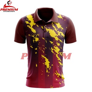 เสื้อโปโลผู้ชายแบบซับลิเมชั่น ดีไซน์ใหม่ล่าสุด ผ้าแคนวาสคุณภาพดี แห้งเร็ว กระชับพอดีตัว ลายเรียบ ทันสมัย สวมใส่สบาย - Product Image 2