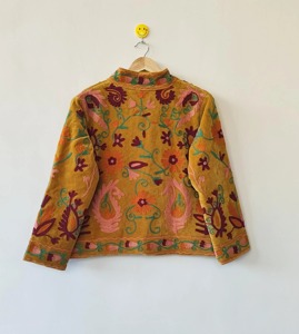 เสื้อแจ็คเก็ตผ้าฝ้ายปักลายดอกไม้สไตล์โบฮีเมียน ปกคอพับ แขนยาว เสื้อคลุมลำลองสำหรับผู้ใหญ่ ใส่ได้ในฤดูใบไม้ร่วง - Product Image 3