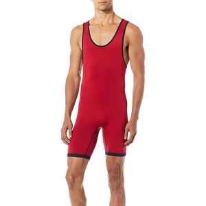 Breathable Unisex Short Sleeve Solid V-Neck Double Strap <b>Wrestling</b> <b>Singlet</b> with Front Logo New Arrival OEM & ODM Service - Product Image 1