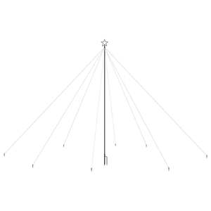 Árbol de Navidad LED de 16 pies de altura, color blanco cálido, de plástico y metal, elegante árbol de Navidad de 16 pies - Product Image 3