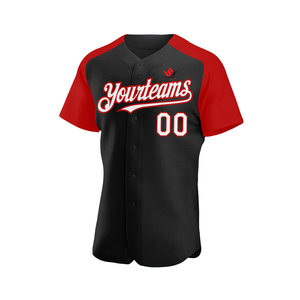 Camiseta de Béisbol Personalizada con la Bandera Estadounidense, Negra y Verde Oliva, Sublimada, Unisex, para Adultos, Manga Corta, Cierre de Botones, Transpirable, Uniforme de Equipo - Product Image 4