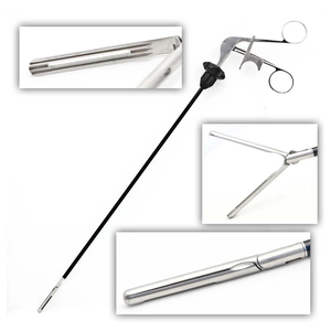 Pinza Quirúrgica para Intestinos, Punta Curva, Acero Inoxidable, Alta Calidad, Reutilizable, Equipo Médico Hospitalario - Product Image 1