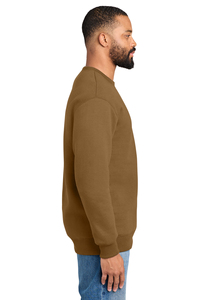 Sweat-shirt à col rond pour homme, 100% coton, couleur unie, coupe classique, tissu tricoté, pull décontracté, doublure écologique, vêtements d'hiver - Product Image 5