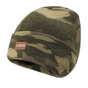 JAZO INDUSTRIES OEM Bonnet d'hiver unisexe de haute qualité 100% acrylique, couleurs personnalisables, tricoté à la main, logo, prix abordable - Product Image 1