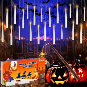 20 Candele LED Galleggianti con Telecomando, Candele Magiche Senza Fiamma per Halloween, Decorazioni Luminose Tremolanti - Product Image 1