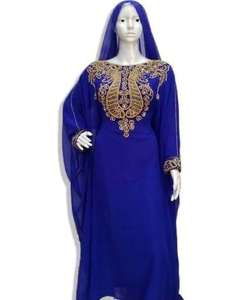 Kaftan marocain traditionnel musulman perlé, robe longue décontractée avec extensibilité quadridirectionnelle, taille et couleur personnalisables, nouveau design 2022 - Product Image 5