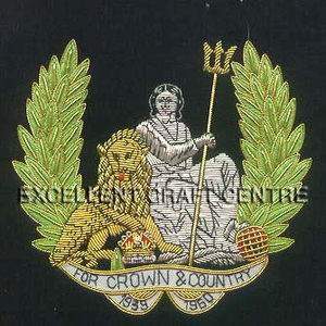 FOR CROWN & COUNTRY High Quality Lace Embroidered Patch <b>Sew</b>-On Fabric Badge Circular Luxury Design for Garment - Product Image 5