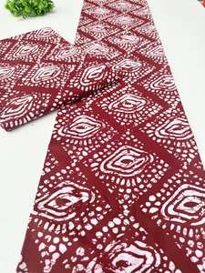 Tissu pagne africain en coton imprimé wax de haute qualité du Ghana, motif authentique pour sacs de mode pour filles, batik - Product Image 3