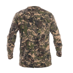 Wholesale Winter Deodorization <b>Hiking</b> Hunting Long Sleeve Soft Shell <b>Shirts</b> Full Sublimation Forest Camo Front Logo Hunting Wear - Product Image 2