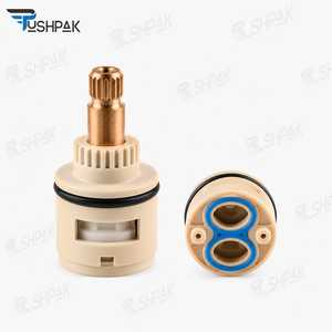 Grifo mezclador de pared Tik Tik con cartucho de 30 mm, mecanismo de disco cerámico duradero, flujo de agua suave, control preciso, rendimiento sin goteo. - Product Image 2