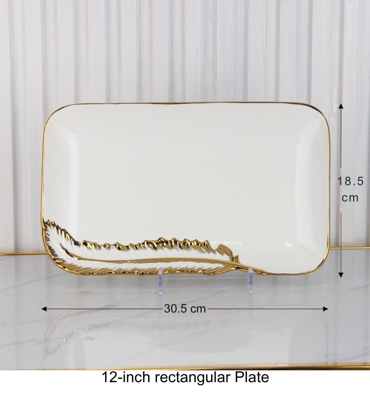 12-inch rectangular Plate