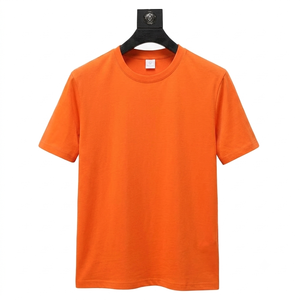 T-shirt en coton pur personnalisé pour homme, look premium, couleur unie, prix bas, t-shirt à manches courtes en tissu léger pour homme - Product Image 1