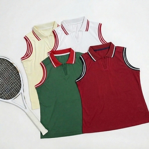 Nuevas Camisetas Deportivas de Tenis y Golf de Poliéster y Elastano, Estilo Creativo, Ajustadas, para Mujer, Camisetas Polo de Golf - Product Image 1