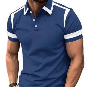 Camiseta Polo de Manga Corta para Hombre, Jersey de Gran Tamaño Informal, Estilo Deportivo de Calle, Ropa de Golf con Estampado, Tops con Botones - Product Image 1