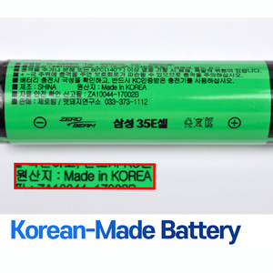 Batterie rechargeable lithium-ion Zerobeam 18650 10A 3500mAh 3.7V/4.2V entièrement chargée, cellule de sécurité protégée, 1000 cycles, 35E - Product Image 4
