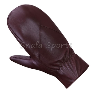 Winter Warm Leather <b>Ski</b> Mittens Gloves for Snowboard Racing Sports With Waterproof Fleece Snowboard Mittens Gloves - Product Image 5