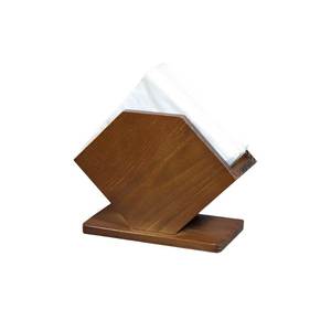 Porte-serviettes élégant en bois et métal pour cuisine moderne, table à manger, bar à domicile, café - Design durable et fonctionnel, fait main - Product Image 3