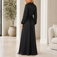 Robe de soirée longue en soie de mûrier 100% pour femme, dos nu, en satin noir, longueur ras du sol, pour fête formelle, avec logo personnalisé