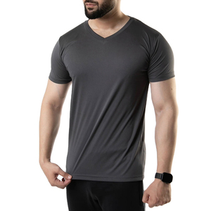 Comfortable Custom V Neck <b>T</b> <b>Shirt</b> <b>Men</b> Casual Sportswear Short Sleeve <b>Striped</b> Design 100% Cotton Breathable Custom Made - Product Image 6
