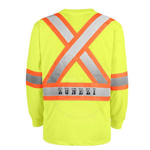 Chemises de sécurité réfléchissantes FR à logo personnalisé, légères, imperméables, LED, haute visibilité, classe 1 ANSI/EN ISO, pour usage extérieur, marque privée - Product Image 2