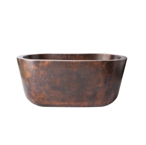 Royal Decorative Copper Bathtub Luxury Bathroom Decor Matte Finishing Copper Freestanding Bathtub Luxurious Bulk Wholesaler - Product Image 1