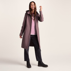 Veste Softshell Longue pour Femme de Qualité Supérieure, Hiver, Imperméable, avec Capuche, Logo Brodé, Fermeture Éclair, Manteau Long pour Femme - Product Image 3