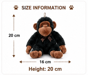 Cute Monkey Plush <b>Toy</b> <b>Soft</b> <b>Stuffed</b> Animal Kawaii Monkey Pillow Velboa Fabric Kids Gift OEM Custom Logo Available - Product Image 2