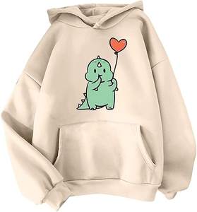Spring Summer Collection Casual Printed Knitted Women's Hooded Loose Short-Sleeved <b>Zipper</b> - Product Image 3