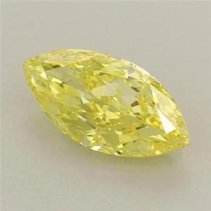 Diamante amarillo de corte marquesa, color intenso, cultivado en laboratorio, certificado por IGI, diamante amarillo suelto para anillo de compromiso personalizado, de 1 a 5 quilates, VVS - Product Image 2