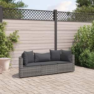Ensemble de 3 canapés de patio gris anthracite pour la détente en plein air - Product Image 1