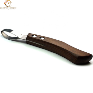 Couteaux d'entretien des sabots en acier inoxydable de haute précision à lame tranchante, meilleurs couteaux à sabots suisses, outils de fermeur à boucle ovale - Product Image 4