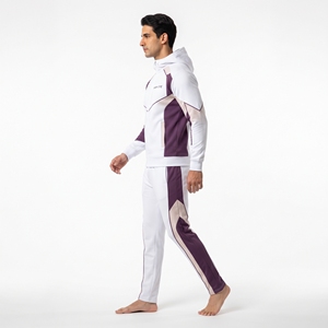 Ensemble de survêtement personnalisé pour homme, vêtements de sport en coton et polyester, sublimation, respirant, veste à manches longues, pantalon de jogging à cordon de serrage, ensemble Pro - Product Image 4