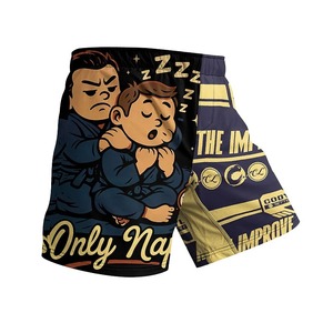 Pantalones cortos de MMA para hombre, con estampado, cintura elástica, para entrenamiento en gimnasio, kickboxing, ligeros, de secado rápido, coloridos, para artes marciales mixtas. - Product Image 1