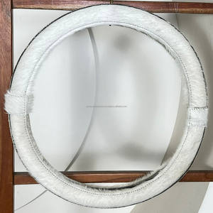 Funda de Volante de Cuero Hecha a Mano, Protector Universal para Volante de Coche, Agarre Cómodo, Decoración Interior Duradera - Product Image 5