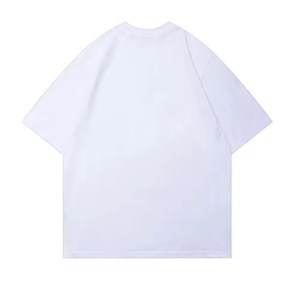 Camiseta Casual de Cuello Redondo para Mujer, Talla Grande, Secado Rápido, Algodón y Poliéster, Corta, con Bordado y Estampado, para Verano - Product Image 4