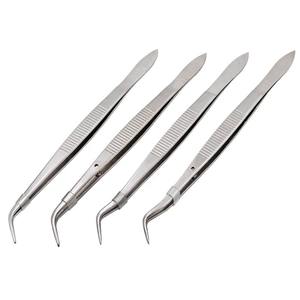 Pinzas Quirúrgicas Curvas de Algodón, Pinzas Dentales de Acero Inoxidable Disponibles en Todos los Tipos y Tamaños, Equipo Dental de Grip Surgical - Product Image 5